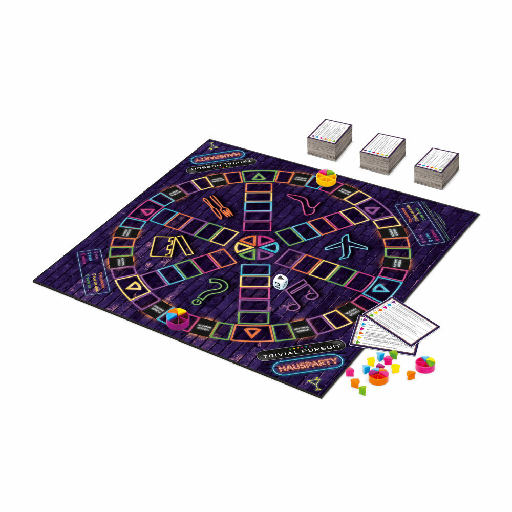 Winning Moves Trivial Pursuit - Hausparty XL, Brettspiel, Gesellschaftsspiel, Wissensspiel, ab 16 Jahren, 47407