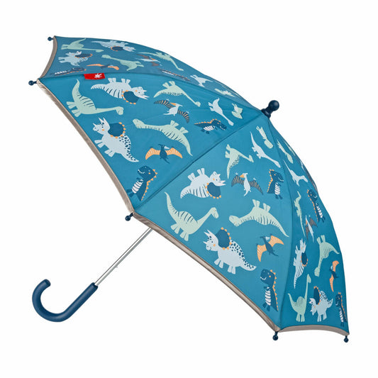 sigikid Regenschirm Dino, Kinderschirm, Regen Schirm, Kinder, Polyester, Ø 75 cm, 25328