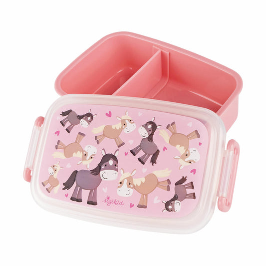 sigikid Mini Brotdose Pony, Brotbox, Lunchbox, Kinder, Kunststoff, 9 x 18 cm, 25324