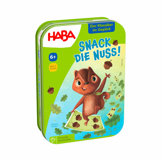 HABA Snack die Nuss!, Kartenspiel, Familienspiel, Kinderspiel, ab 6 Jahren, 2011101001