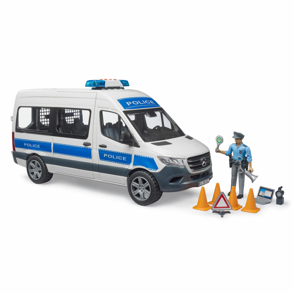 Bruder MB Sprinter Polizei Einsatzfahrzeug, Polizeiauto, Spielzeugauto, Spielzeug Auto, 02683