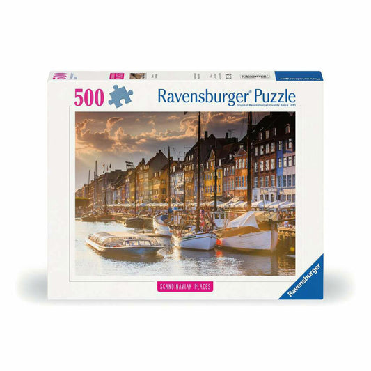 Ravensburger Puzzle Sonnenuntergang in Kopenhagen, Erwachsenenpuzzle, 500 Teile, 12000846