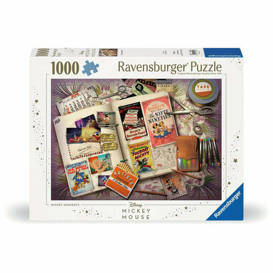 Ravensburger Puzzle 1940 Mickey Moments, Erwachsenenpuzzle, 1000 Teile, 12000840