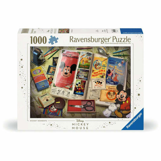 Ravensburger Puzzle 1950 Mickey Moments, Erwachsenenpuzzle, 1000 Teile, 12000841