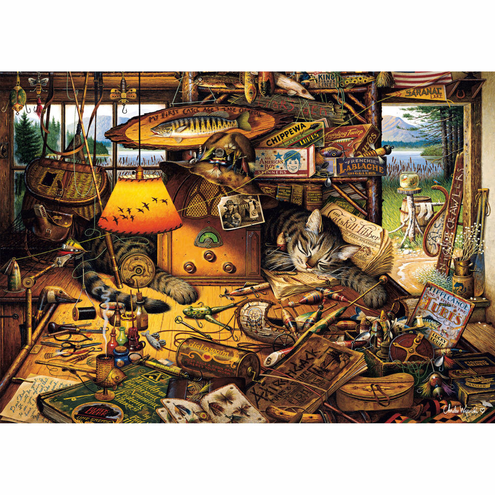 Schmidt Spiele Puzzle Max in den Adirondacks Mountains, Charles Wysocki, Erwachsenenpuzzle, Premium, 1000 Teile, 59994