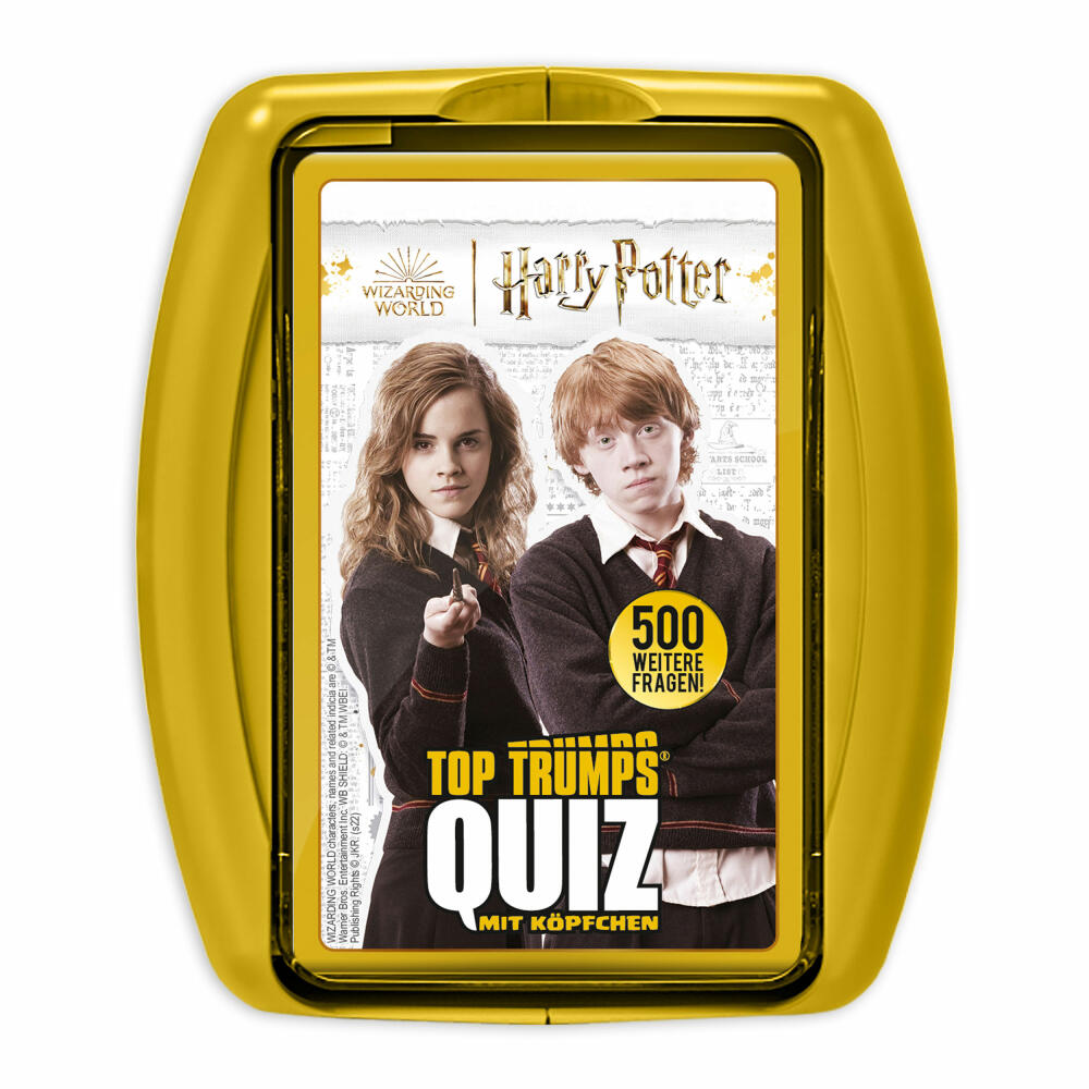 Winning Moves Top Trumps Quiz Harry Potter Hogwarts, Quizspiel, Gesellschaftsspiel, Wissensspiel, 64077