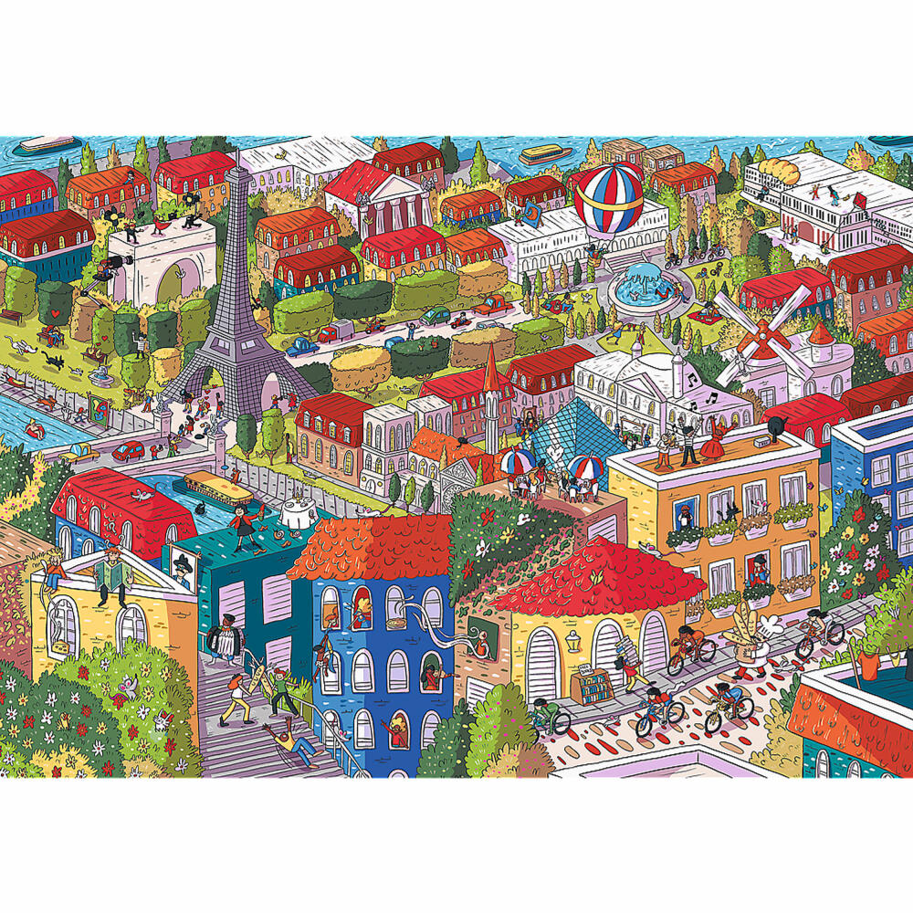 Trefl Puzzle UFT Eye Spy Sneaky Peakers - Paris, Frankreich, 1000 Teile, 68.3 x 48 cm, 10712