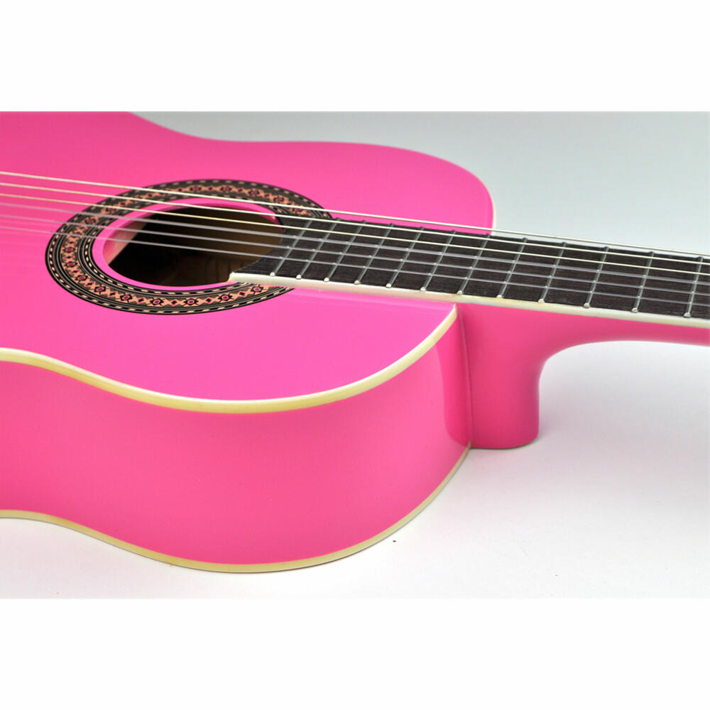 Voggenreiter Voggy Kindergitarre 1/2, Kinder Gitarre, Erstgitarre, Akustikgitarre, Instrument, Musikinstrument, Pink, Holz, ab 6 Jahre, 1095