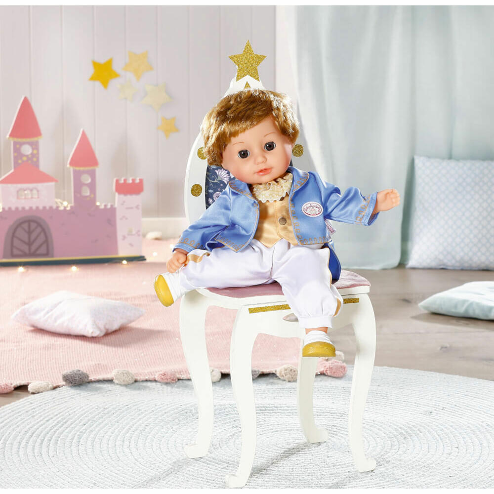 Zapf Creation Baby Annabell Little Sweet Prince, Spielpuppe, Puppe mit Haaren, Weicher Körper, 36 cm, 707104