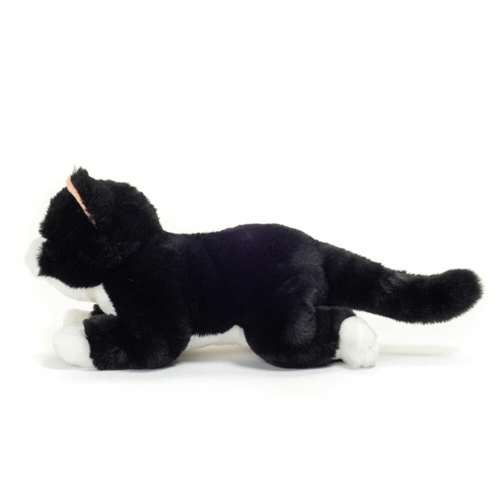 Teddy Hermann Schlenkerkatze, Plüschtier, Kuscheltier, Kätzchen, Katze, Plüsch, Schwarz, 30 cm, 918356