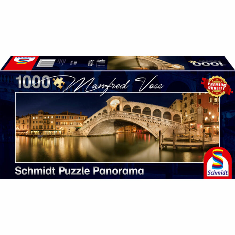 Schmidt Spiele Puzzle Rialto Brück, Manfred Voss, Panoramapuzzle, Panorama, 1000 Teile, 59620