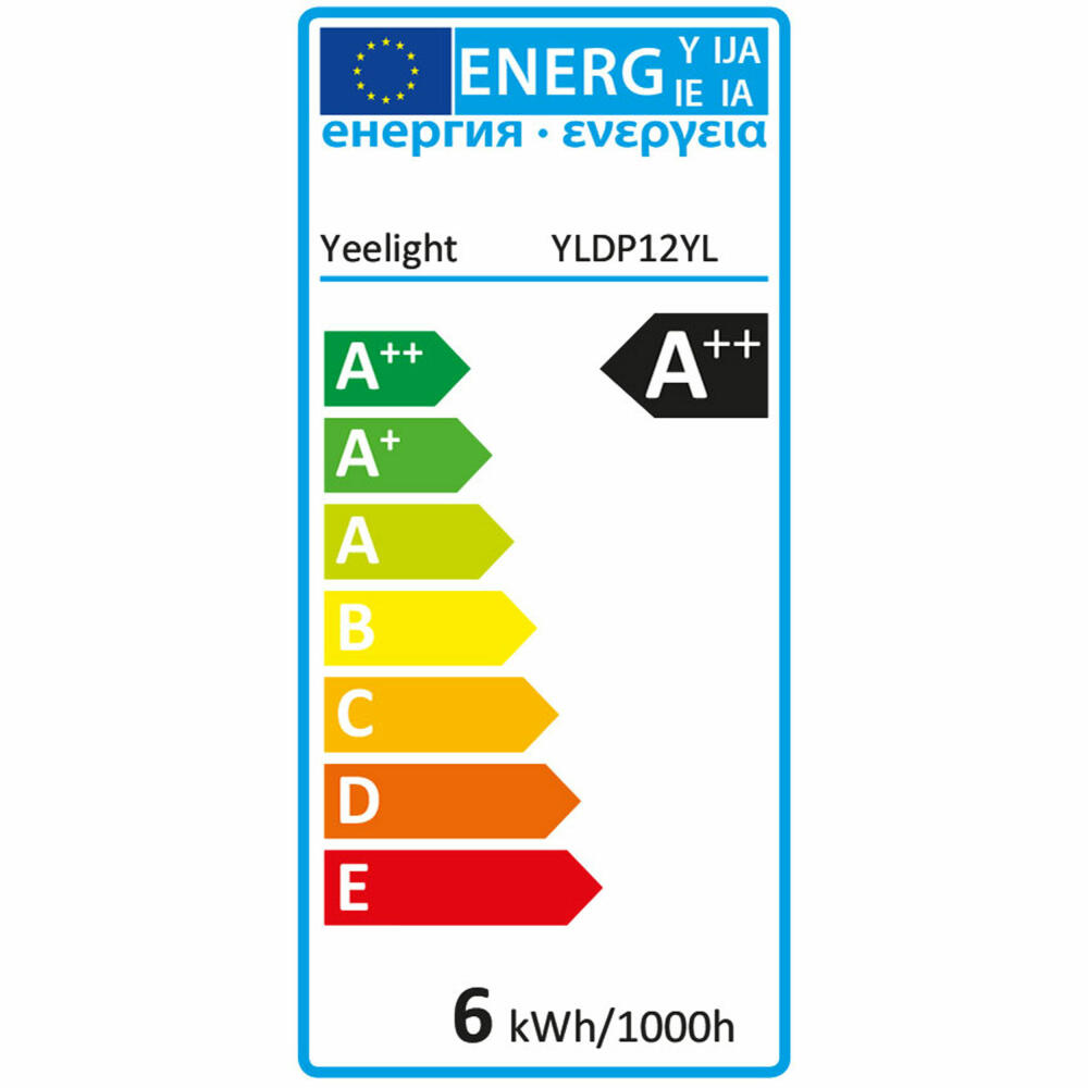 Yeelight Smart LED Filament Lampe, Glühbrine, Birne, Dimmbar, Smarte Steuerung, 6 W, YLDP1201EU