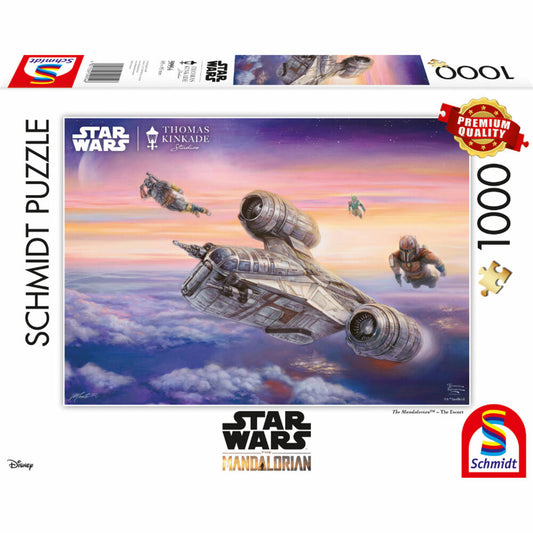 Schmidt Spiele Lucas Film The Mandalorian The Escort, Thomas Kinkade, Puzzle, Erwachsenenpuzzle, 1000 Teile, 59954