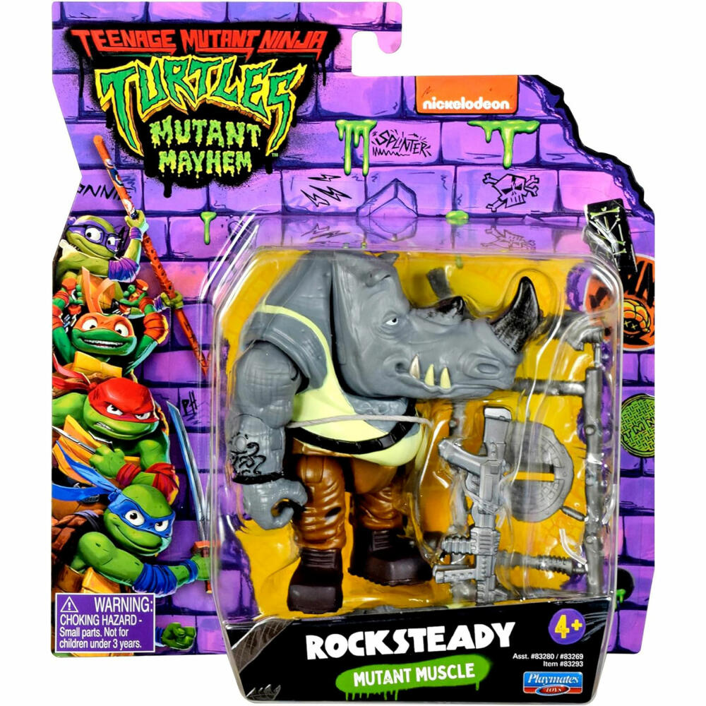 Boti Teenage Mutant Ninja Turtles Rocksteady Basic Figure, Spielfigur, Actionfigur, Figur, 38743