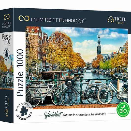 Trefl Puzzle UFT Wanderlust: Herbst in Amsterdam, 1000 Teile, 68.3 x 48 cm, 10702