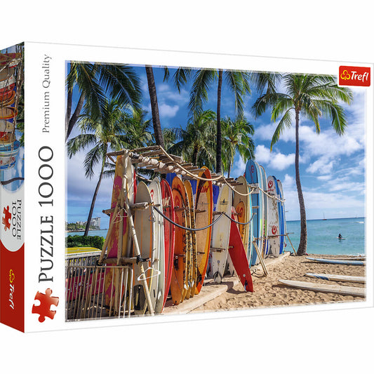 Trefl Puzzle Waikiki Beach, Hawaii, 1000 Teile, 68.3 x 48 cm, 10742