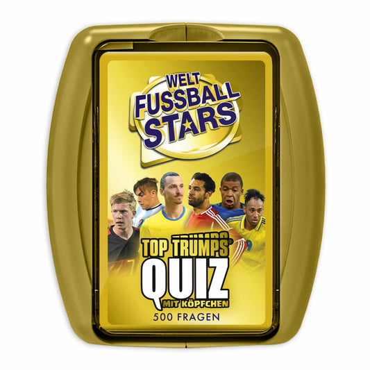 Winning Moves Top Trumps Quiz World Football Stars, Quizspiel, Gesellschaftsspiel, Wissensspiel, WM03239-GER-6