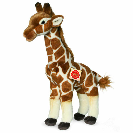 Teddy Hermann Giraffe, Kuscheltier, Stofftier, Plüschtier, Wildtier, stehend, Plüsch, Braun gemustert, 38 cm, 90587