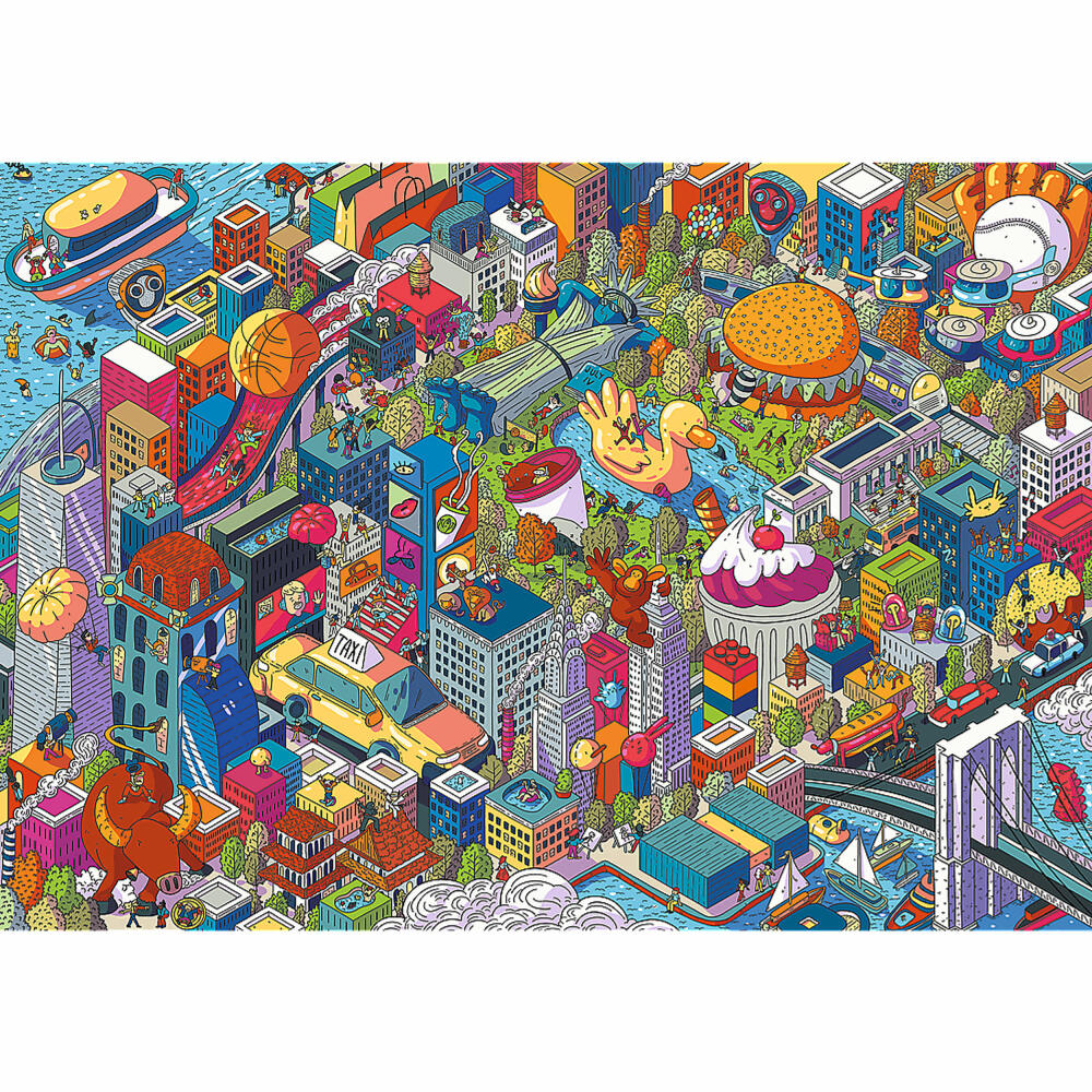 Trefl Puzzle UFT Eye Spy Imaginary Cities - New York, USA, 1000 Teile, 68.3 x 48 cm, 10708