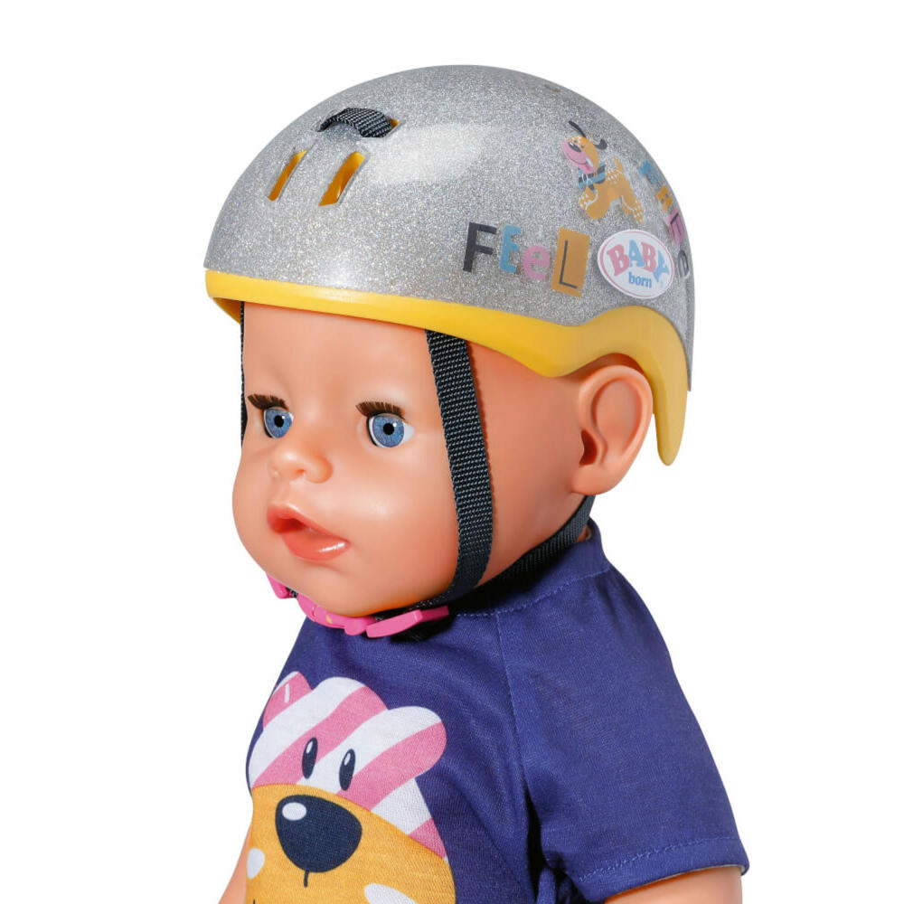 Zapf Creation BABY born Fahrradhelm, Fahrrad Helm, Puppenzubehör, Puppen Zubehör, 43 cm, 830055