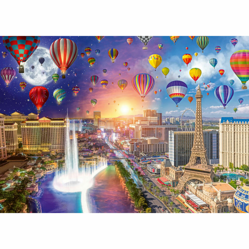 Schmidt Spiele Las Vegas - Day and Night, Lars Stewart, Puzzle, Erwachsenenpuzzle, 1000 Teile, 59907