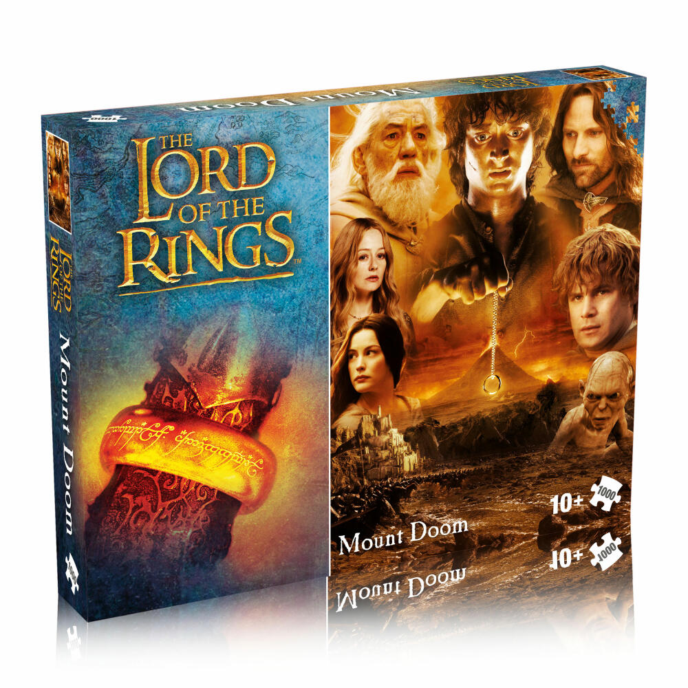 Winning Moves Puzzle Herr der Ringe Mount Doom, Legespiel, Puzzles, Erwachsenenpuzzle, 1000 Teile, 45261