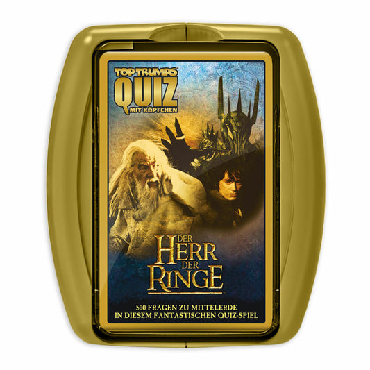 Winning Moves Top Trumps Quiz Herr der Ringe, Quizspiel, Gesellschaftsspiel, Wissensspiel, 46301