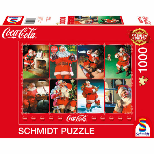 Schmidt Spiele Coca Cola - Santa Claus, Puzzle, Erwachsenenpuzzle, 1000 Teile, 59956