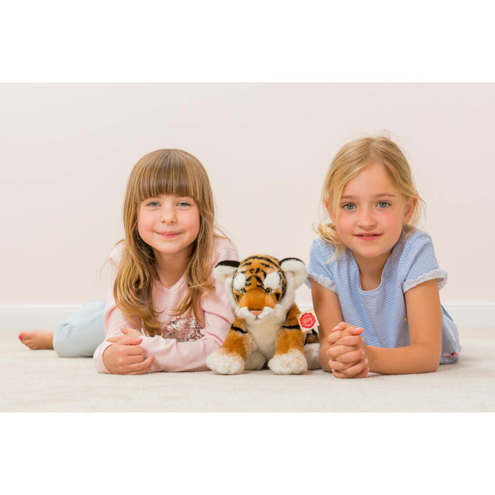 Teddy Hermann Tiger, Kuscheltier, Stofftier, Plüschtier, Wildtier, Plüsch, Braun getigert, 32 cm, 90448