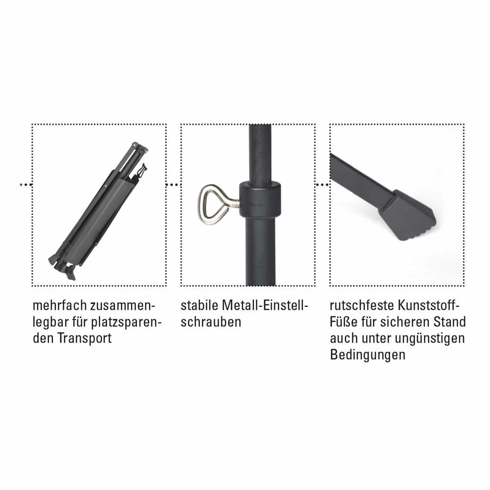 Voggenreiter Volt Notenständer NS-100, Noten Ständer, Notenpult, Notenstativ, Stativ, Orchesterpult, Zusammenklappbar, Metall, 991