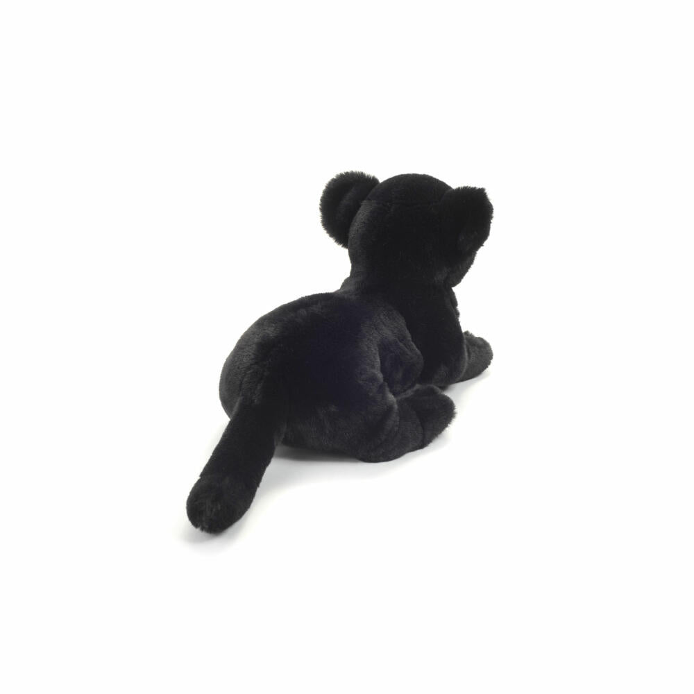 Teddy Hermann Panther Baby liegend, Plüschtier, Kuscheltier, Wildtier, Raubkatze, Plüsch, Schwarz, 30 cm, 904755