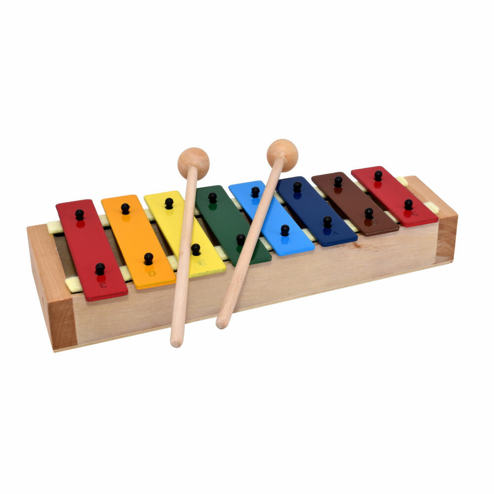 Voggenreiter Mein erstes Glockenspiel-Set für den Kindergarten und die Schule, 12-tlg., Xylophon, Musikinstrument, Schlaginstrument, Kinder, 1350