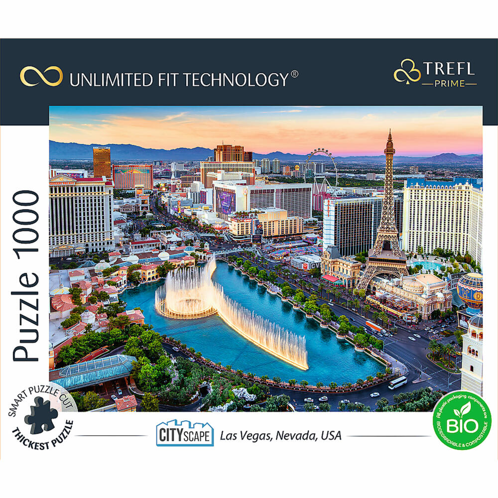 Trefl Puzzle UFT Cityscape: Las Vegas, Nevada, USA, 1000 Teile, 68.3 x 48 cm, 10757