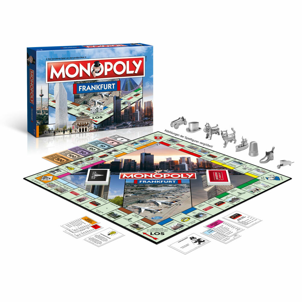 Winning Moves Monopoly Frankfurt, Brettspiel, Gesellschaftsspiel, Familienspiel, 40262