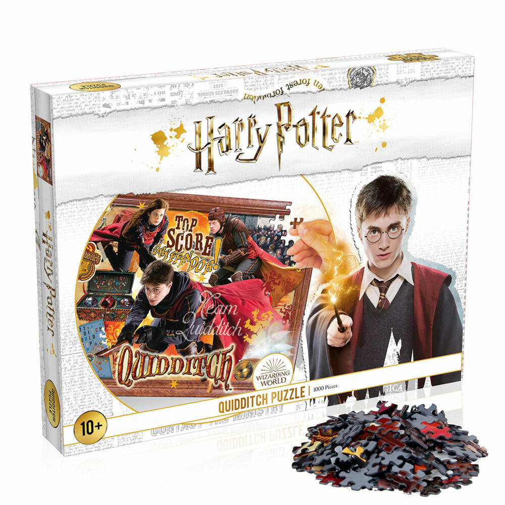 Winning Moves Puzzle Harry Potter Quidditch, Legespiel, Puzzles, Erwachsenenpuzzle, 1000 Teile, 39543