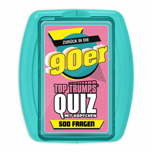 Winning Moves Top Trumps Quiz 90er, Quizspiel, Gesellschaftsspiel, Wissensspiel, 47315