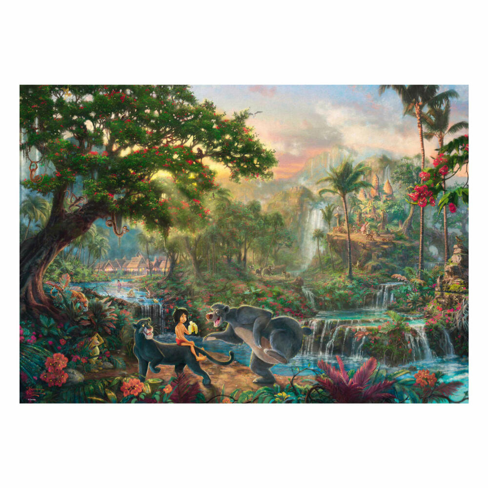 Schmidt Spiele Disney The Jungle Book, Dschungelbuch, Puzzle, Erwachsenenpuzzle, 1000 Teile, 59473