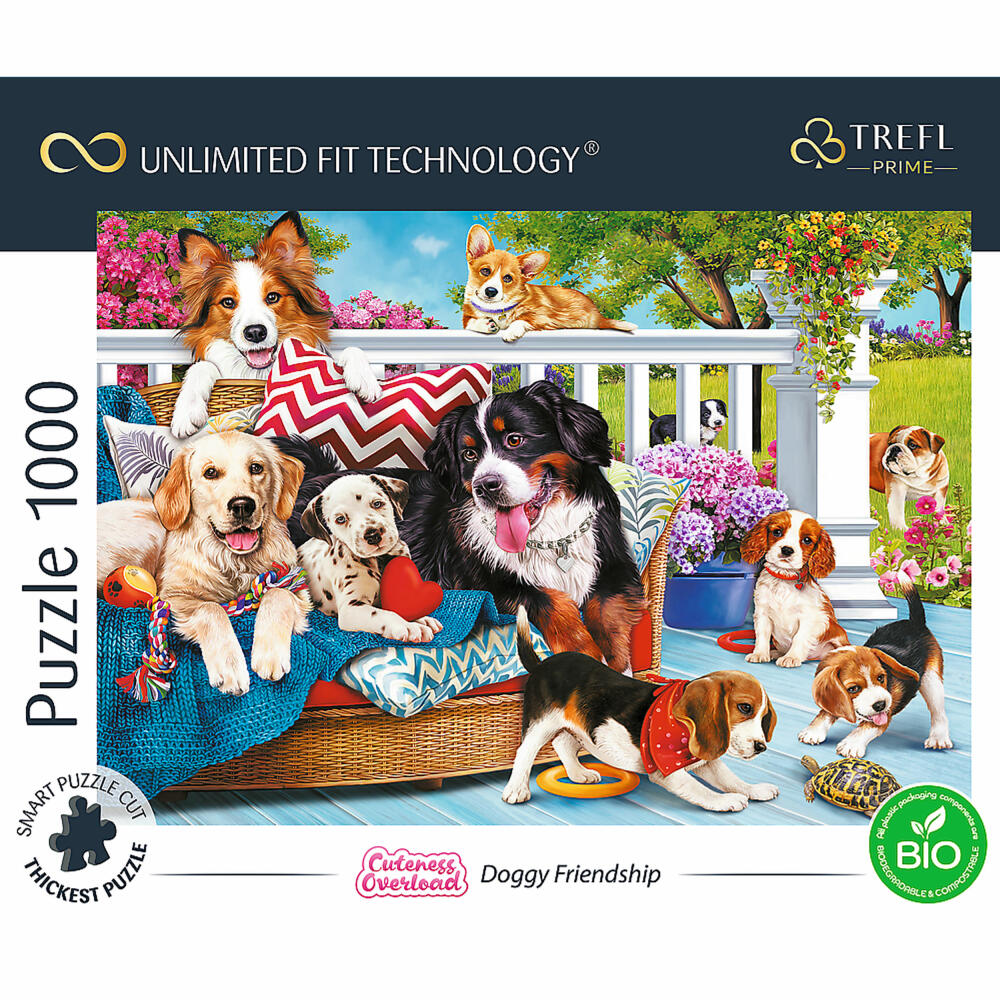 Trefl Puzzle UFT Cuteness Overload: Hundeliebe, 1000 Teile, 68.3 x 48 cm, 10698