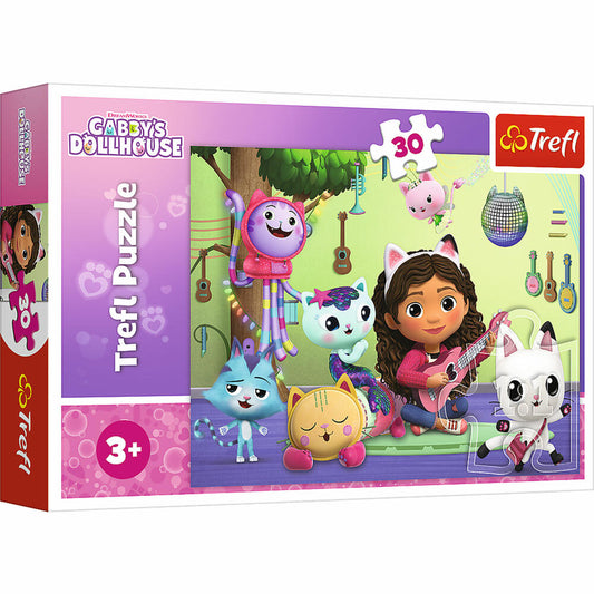 Trefl Puzzle Gabbys Dollhouse, Kinderpuzzle, 30 Teile, 27 x 20 cm, 18301