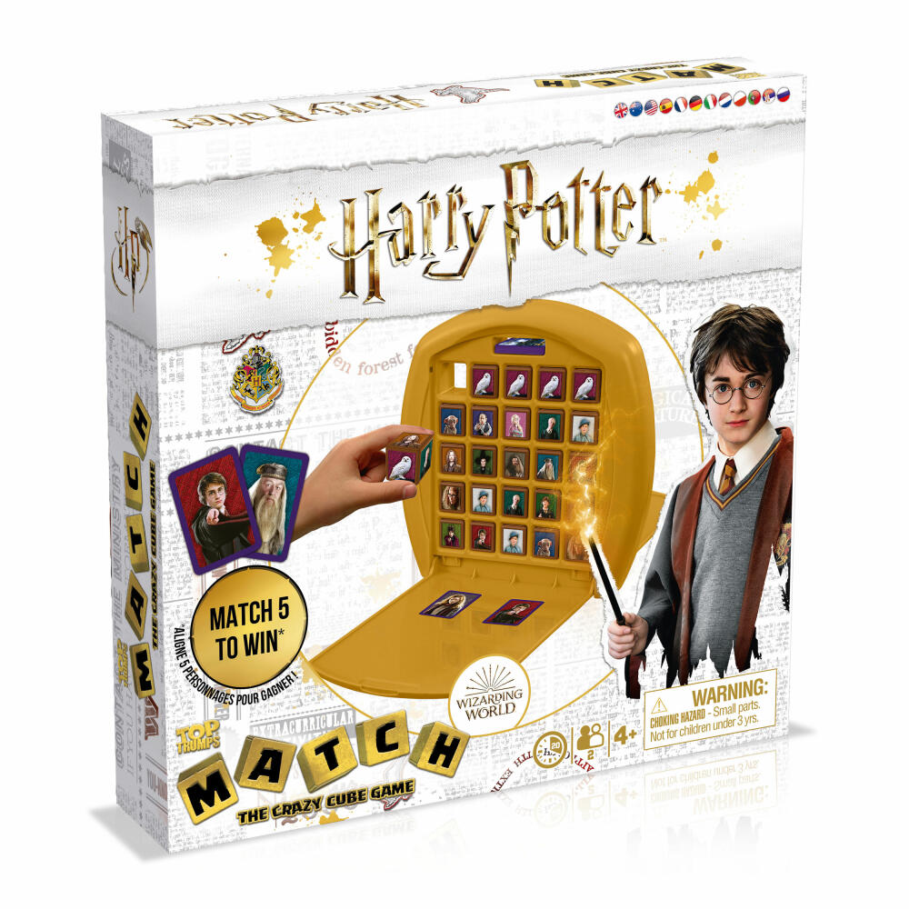 Winning Moves Top Trumps Match Harry Potter White Style, Würfelspiel, Gesellschaftsspiel, Würfel Spiel, 38034