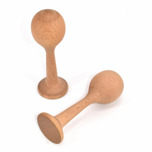 Voggenreiter Music For Kids Kleine Holz-Maracas, Rumbakugeln, Rumba Rasseln, Musikinstrument, Musik Instrument, 1186