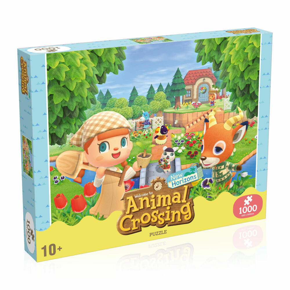 Winning Moves Puzzle Animal Crossing, Legespiel, Puzzles, Erwachsenenpuzzle, 1000 Teile, 04699