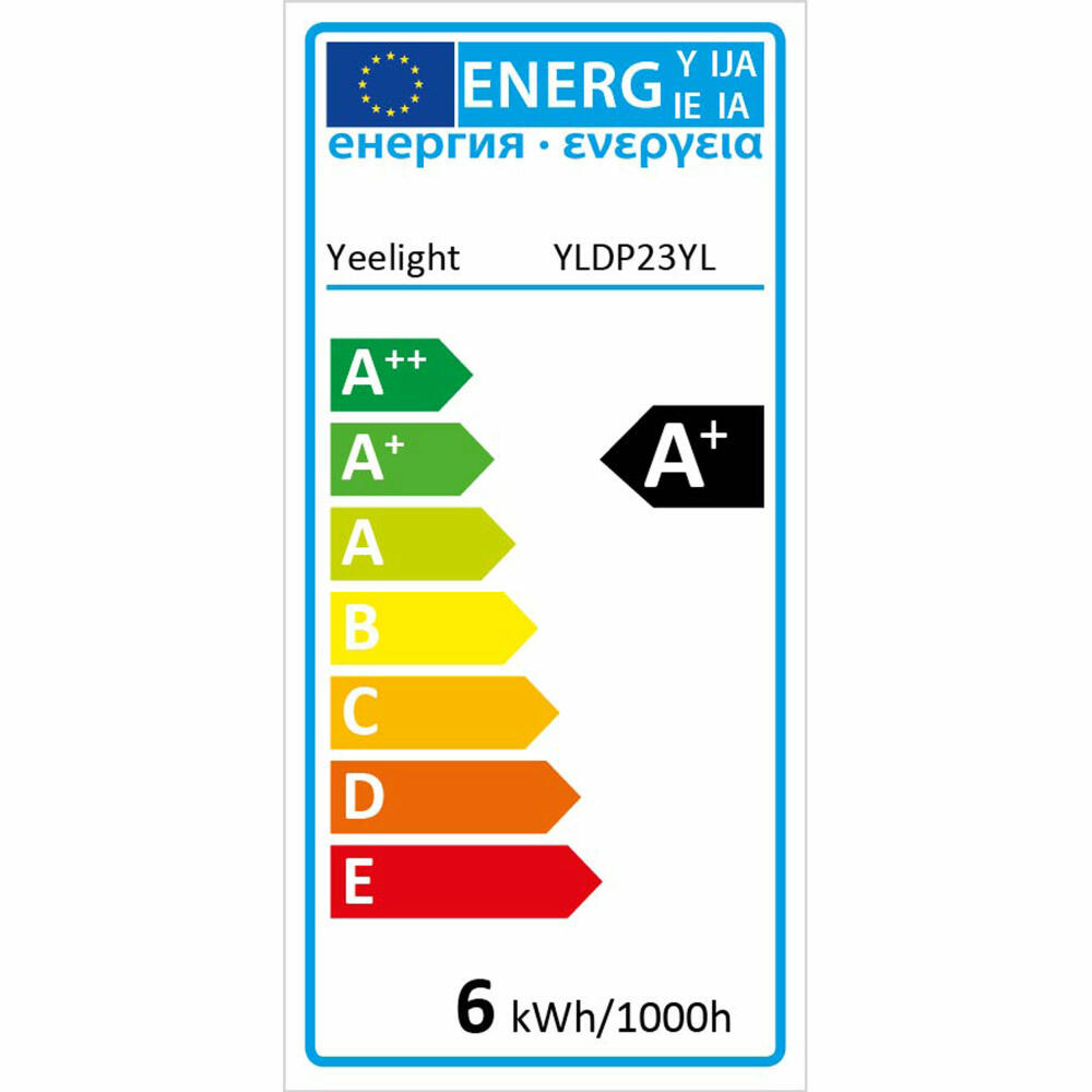 Yeelight Smart LED Filament Lampe Kolbenform, Smart Glühbirne, Birne, Dimmbar, 6 W, YLDP231EU