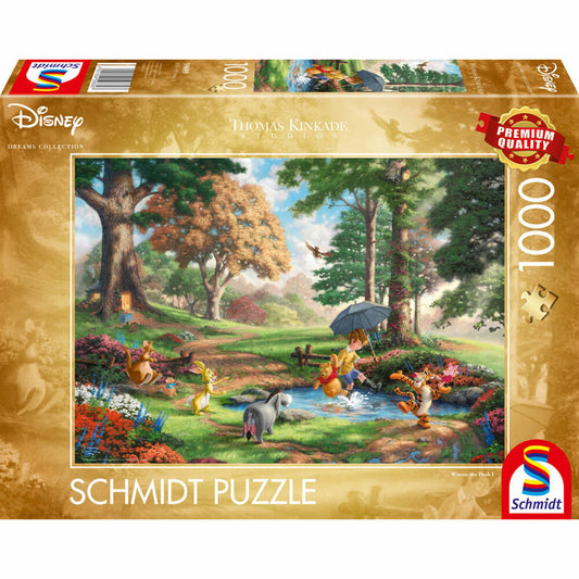 Schmidt Spiele Disney Winnie The Pooh, Thomas Kinkade, Puzzle, Erwachsenenpuzzle, 1000 Teile, 59689