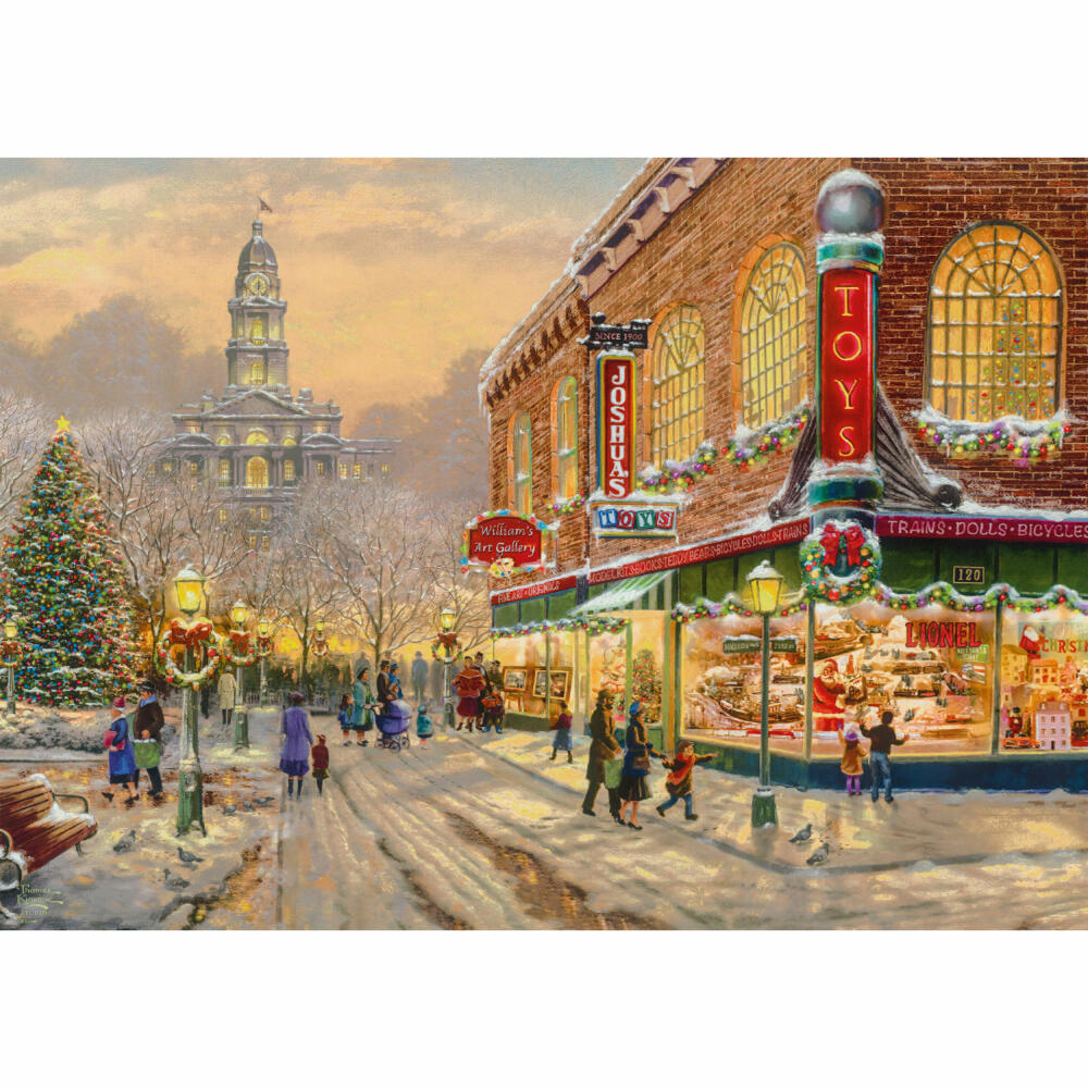 Schmidt Spiele Ein Weinachtswunsch, Thomas Kinkade, Puzzle, Erwachsenenpuzzle, 1000 Teile, 59936