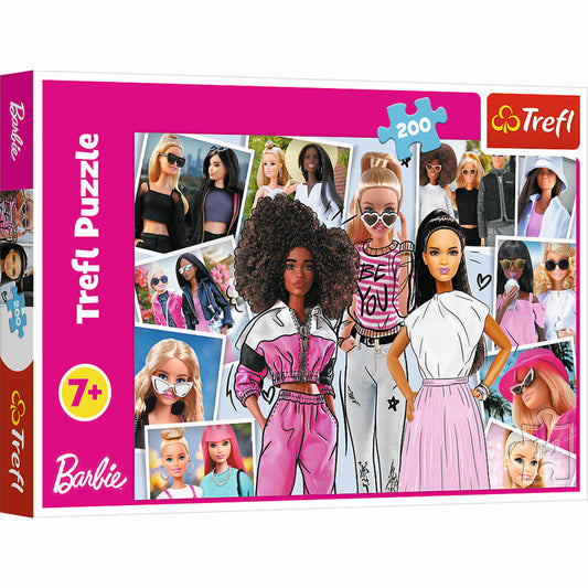 Trefl Puzzle Barbie, Kinderpuzzle, 200 Teile, 48 x 34 cm, 13301