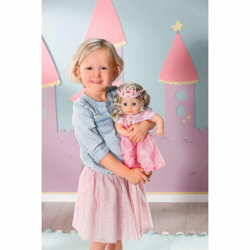 Zapf Creation Baby Annabell Little Sweet Princess, Spielpuppe, Puppe mit Haaren, Weicher Körper, 36 cm, 703984