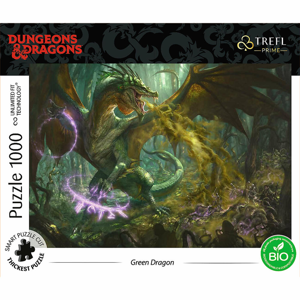 Trefl Puzzle UFT Hasbro Dungeons & Dragons, 1000 Teile, 68.3 x 48 cm, 10758