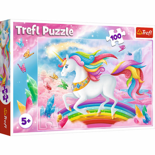 Trefl Puzzle Einhorn, Kinderpuzzle, 100 Teile, 41 x 27.5 cm, 16364