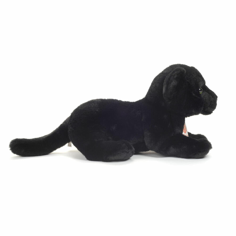 Teddy Hermann Panther Baby liegend, Plüschtier, Kuscheltier, Wildtier, Raubkatze, Plüsch, Schwarz, 30 cm, 904755